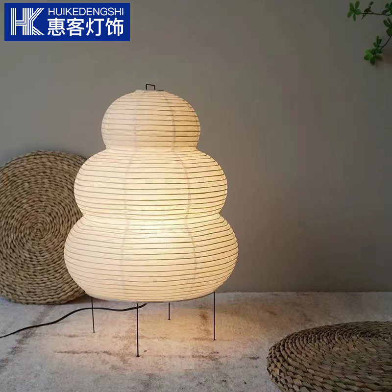 姹寂风格房间装饰品日式灯宣纸台灯落地灯艺术民宿书房氛围灯