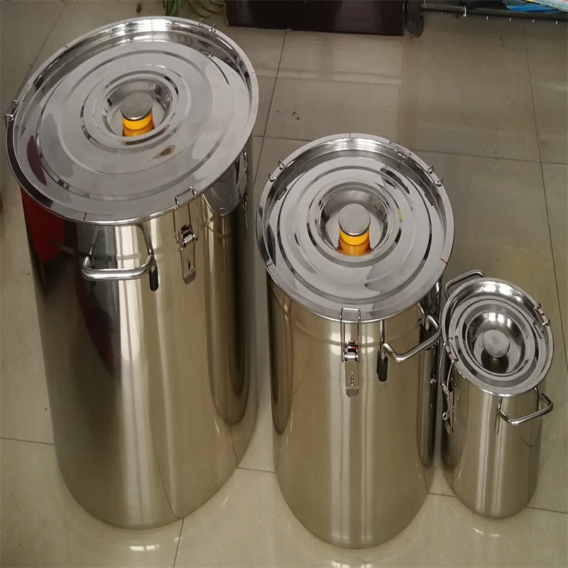 不锈钢密封全水份煤样桶带锁扣