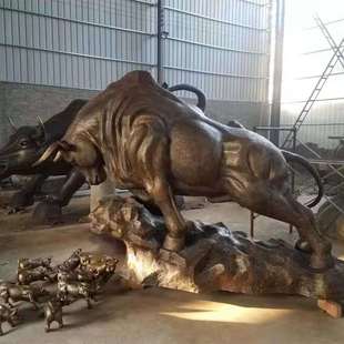 旺市金牛大牛生肖铜工艺品鸿运牛气冲天公司大堂摆放招财鼎盛吉祥