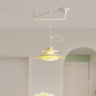 摇臂餐厅吊灯设计师PH5可移位吊灯意式极简餐桌吧台岛台飞碟吊灯