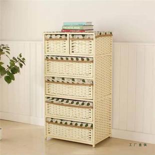 如丝童品质法式高手985工草编藤编床抽头柜婴儿宝宝衣柜屉式收纳