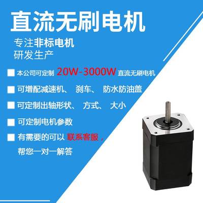 60系列直流无刷电机60BLF78-430 48V 3000转 100W  0.32NM 微型