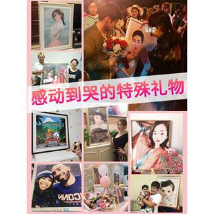 新款满人钻钻石真照片手工画祁桦制造贴钻砖石贴画十字绣工点厂新