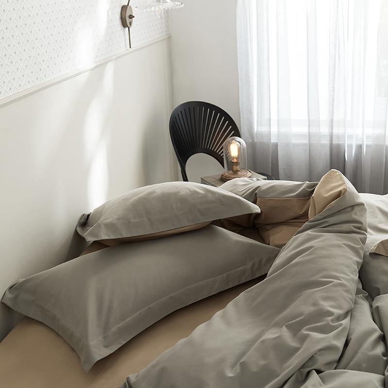 高被端奢100纯棉磨毛四轻件套秋冬加厚保暖全棉床单套EH床上用支