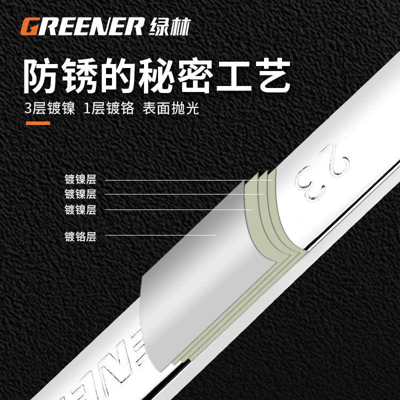 具绿林活动开口扳手快速两用扳棘轮手工套装小无品牌/双向花呆板