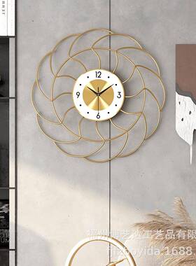 新中式创意卧挂简钟约XP007现代装饰钟客表厅壁钟室艺术个性风静
