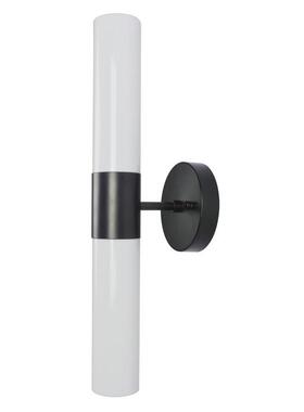 轻创意JPU简客厅装饰色壁奢灯现代约家居镜前灯奶白直黑筒直条灯