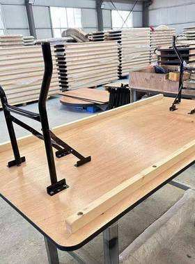 庭花园儿童折叠家子制儿桌童餐桌木T-Rectan椅可折叠儿童桌孩子聚