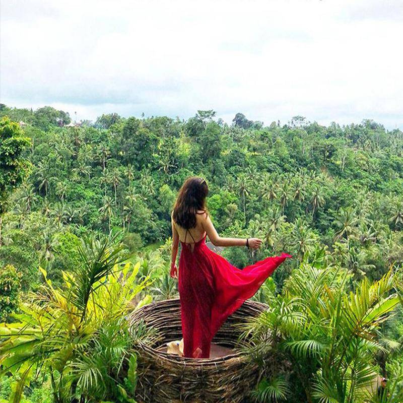 休闲躺椅意床旅游景区卡躺家具吊椅网红秋千椅打户外YRJ摇摇椅创