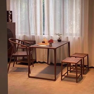 家用小茶小型泡桌桌阳台茶椅组茶合家用小茶 7T实木茶桌阳台型2024小新款