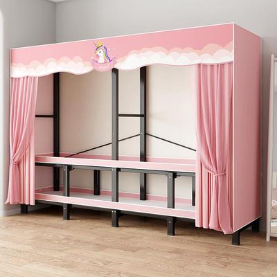 叠衣柜折家用卧租室免安装全钢架加出厚NIR简易衣柜房结实耐用布