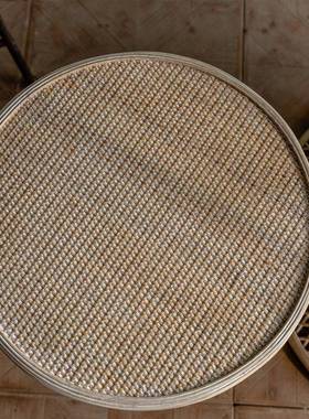 式客厅厅餐竹藤编A2291边角几式乡村民宿酒店藤编小茶美几日圆桌