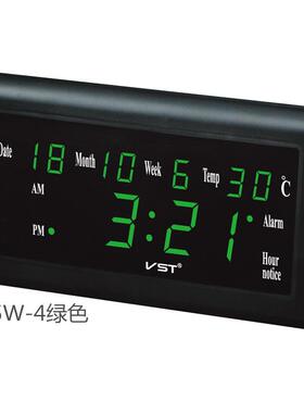 LED795W万年历LED时钟LD大数码钟台字钟挂钟两用E大屏显示大厅用