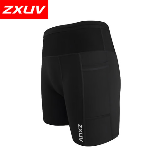 ZXUV通用跑步四分裤弹力