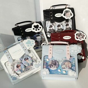 熊爪心糖小食量痛包斜挎包双肩包包日常熊熊总督二次元单肩吧唧包