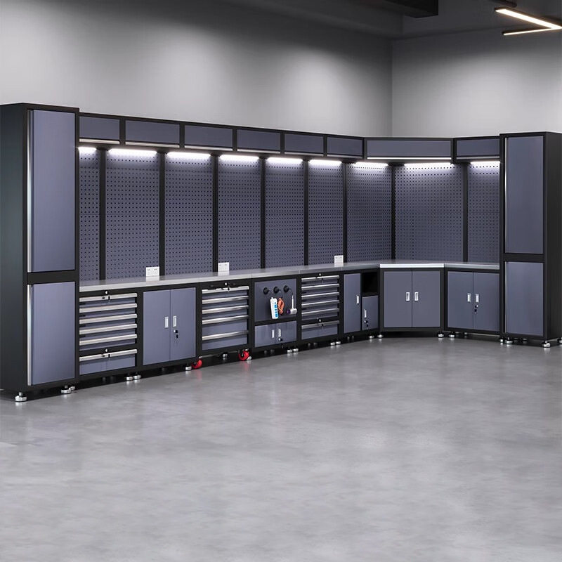 组合工具柜汽修工具车汽修工作站推车多功能维修工作台铁皮车间用