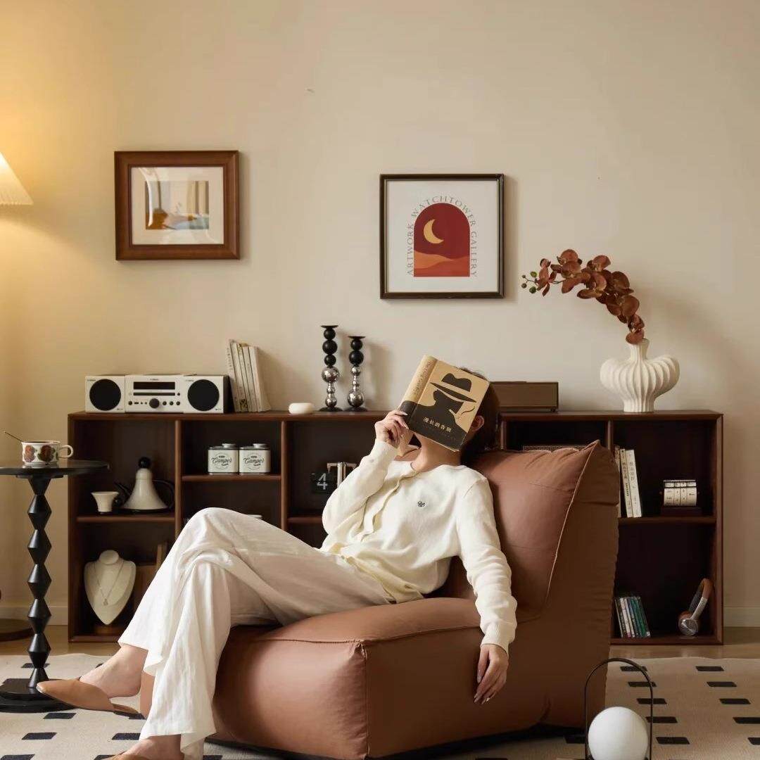 懒人沙发可躺可睡单人靠背窝窝座椅阳台2026新款休闲榻榻米小沙发