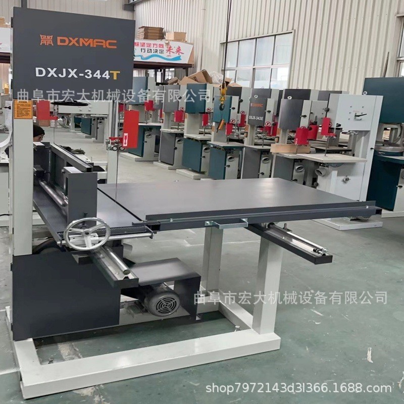 1.2米-1.5米喉深口蜂窝纸板水帘纸切割带锯机 滑轨推台进出料