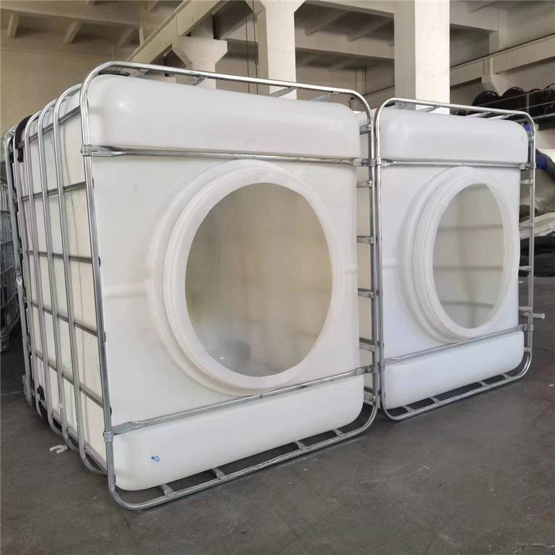供应浙江IBC集装桶1000L滚塑吨桶厂家化工周转桶塑料吨桶大口径