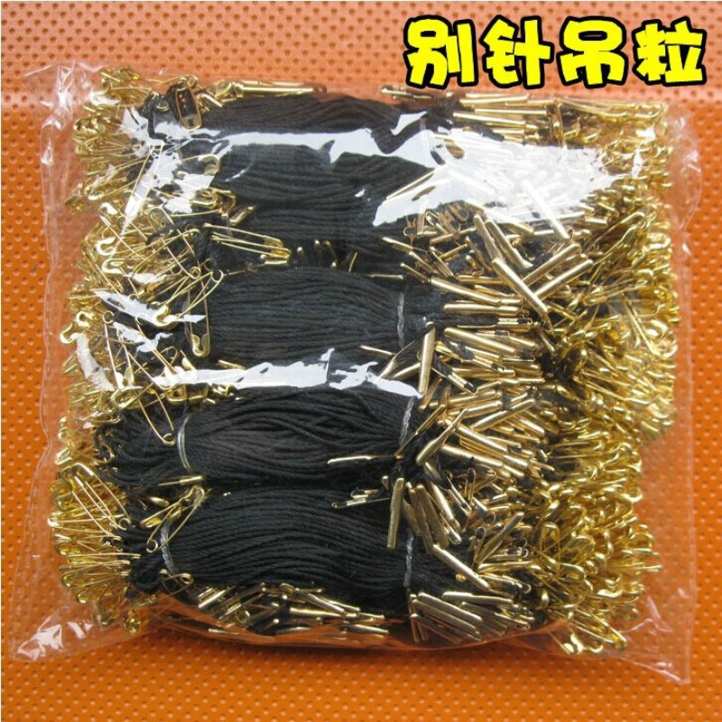 【厂家直销】吊牌绳吊粒吊绳别针线扣供应现货铜质铁金属扣针吊牌