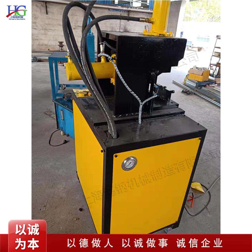 镀锌钢管高速液压冲孔机方管90度角成型机不锈钢门框用切角设备