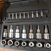 23件花型套筒套装 e型套筒旋具套筒花型批头T20T25T30T40汽修工具