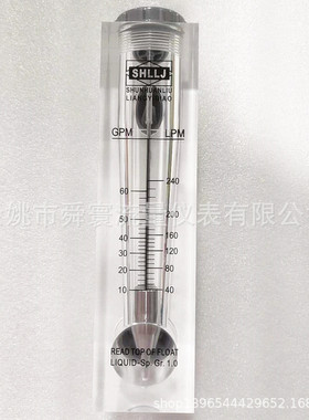 面板流量计LZM-40水流量计液体流量计外螺纹1.5寸
