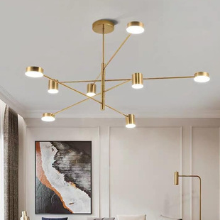 北欧客厅吊灯创意魔豆分子简约大气灯具餐厅卧室饭厅样板间铁艺灯