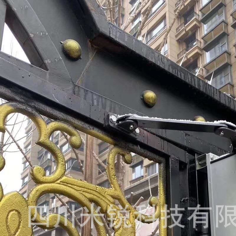 崇州小区侧装电动开门机 邛崃曲臂开门器 刷卡电动闭门器