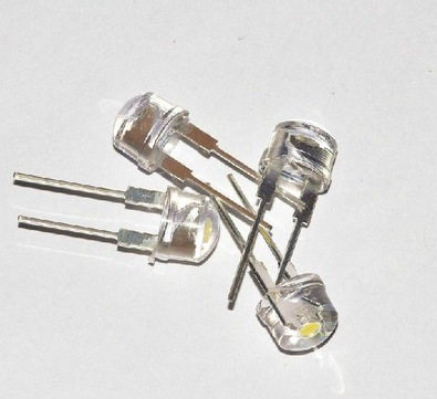 LED直插草帽白灯二极管0.5W