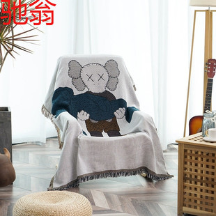 E4C抽象创意沙发盖布单人盖布双人盖布坐垫套全包盖单人沙发巾盖