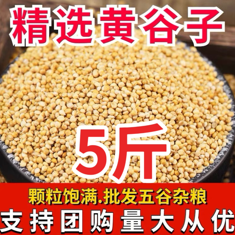 新黄谷子虎皮玄凤牡丹食物中小型鹦鹉饲料鸟粮食带壳小米