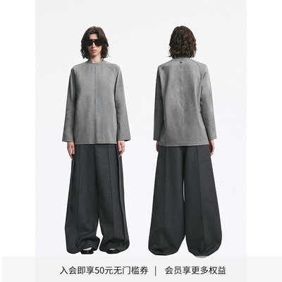 DIONYS*宽松半高领雕塑感分割T恤