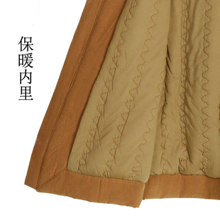 速发厚人冬季僧马甲僧服亚麻棉加棉长款马褂出家人和蓝背心伽尚褂