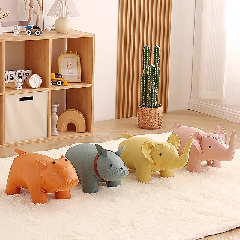 速发科技布坐凳儿板凳动爱可物凳创意小凳子简约家用换鞋凳小童凳