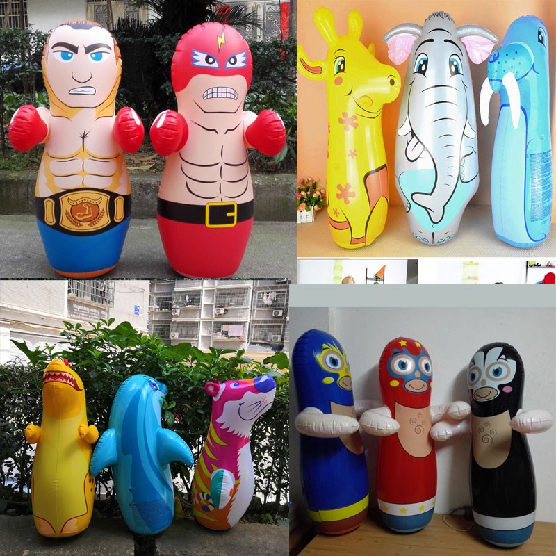 速发儿气不倒翁儿童玩具动物袋倒翁沙不加厚大号婴充玩具多款选择