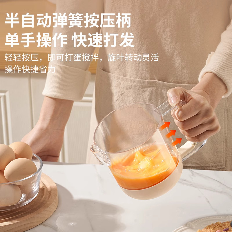 速发打蛋器手动半自动搅拌器2024新款家用手动烘焙工具奶油奶泡打