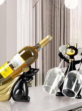 速发创意厅酒架摆件酒柜摆设玄关餐桌面欧式客红电视柜家居装饰品