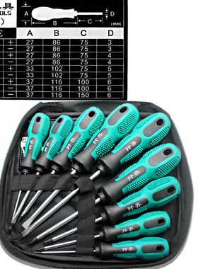 速发功丝刀套装螺丝批起具改锥工子五金家用维修多螺能一十字