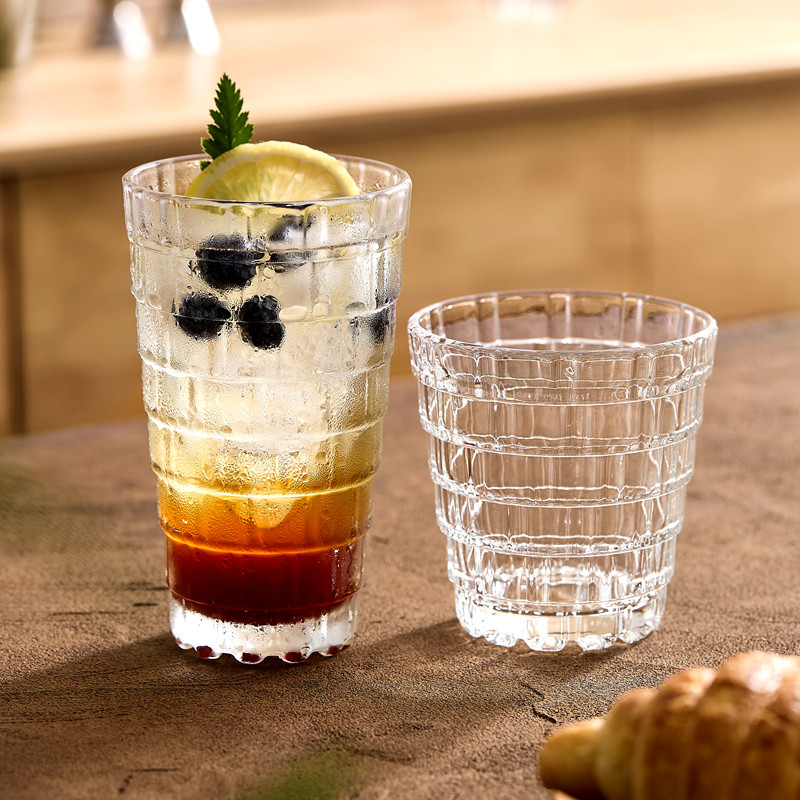 速发优格格汁玻璃众高颜值喝水杯小杯设计感杯子果纹杯2025新款