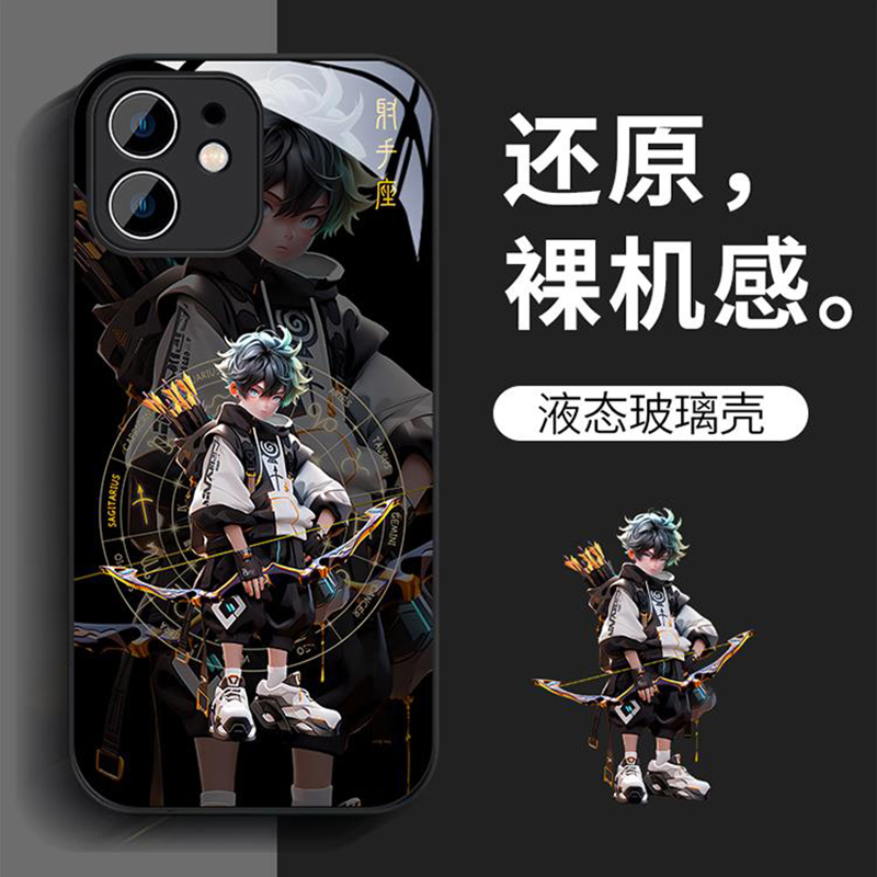 十二星座适用iPhone16手机壳15plus男生oppo苹果13小米14新款vivo防摔11promax玻璃7/8plus生肖xr保护套荣耀