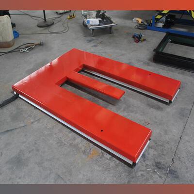 森诺U型剪叉式电动液压升降平台超低款低自高固定升降台地牛搭配