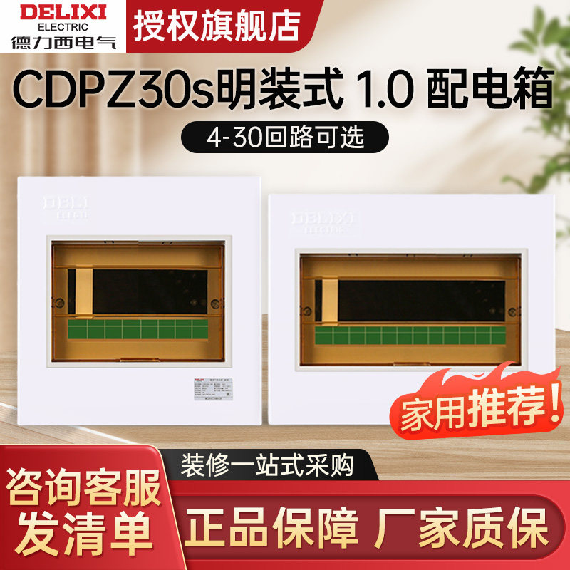 德力西CDPZ30s家用配电箱明装式1.01.2强电箱空开盒