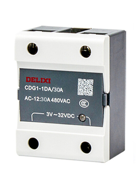德力西电气CDG1-1DA1AA固态继电器底板安装10A 20A 30A 60A
