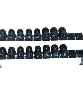 康乐佳K013-1健身房商用双层哑铃架 10对/6付哑铃搁架 横排哑铃架