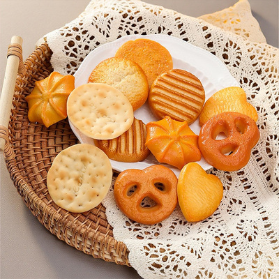 仿真曲奇苏打饼干模型