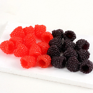 仿真红黑树莓模型假水果拍摄道具ins风水果店陈列装饰假桑葚道具