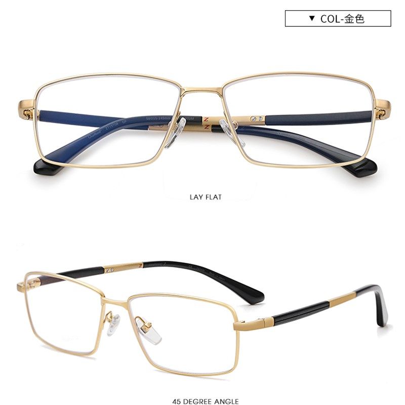 纯钛眼镜框男全框超轻远近两用老花眼镜近视镜渐进多焦点智能镜片