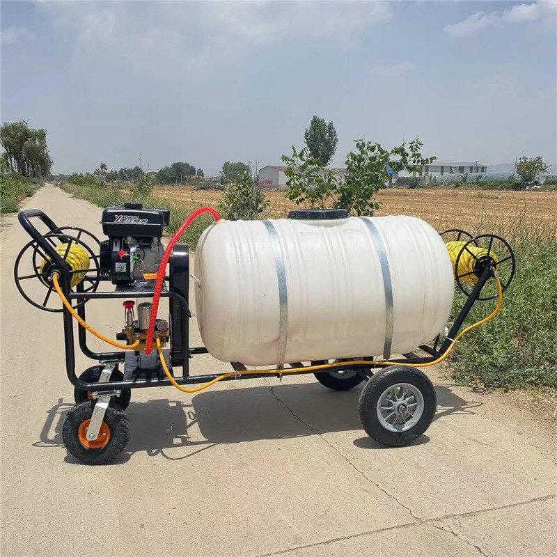 新型农用汽油打药机园林雾化消毒养殖大棚喷药机户外手推式打药车