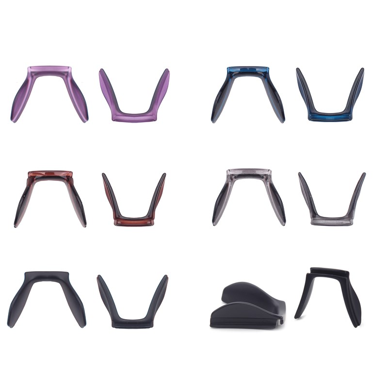 TR眼镜鼻托马鞍防滑U形连体连B体卡式嵌入金属支架无螺丝眼睛鼻垫